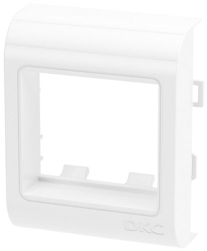 Рамка с суппортом для кабель-канала DKC In-liner Classic Viva PDA-DN 80мм. 1-м. 2 мод. белый картинка